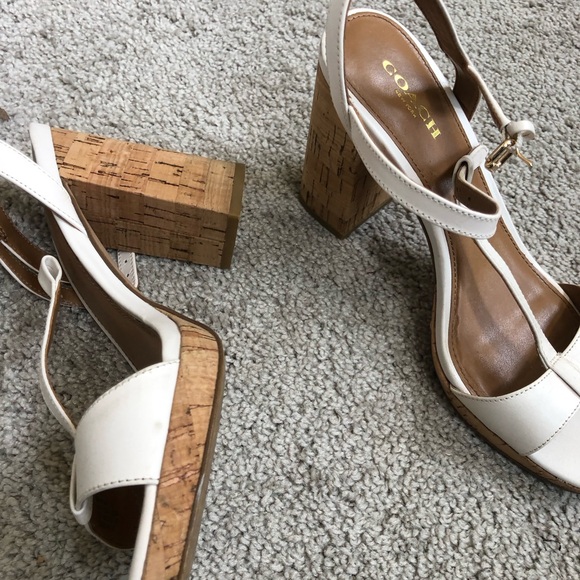 Coach White Heels - Picture 3 of 6